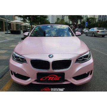 Pearl Matte metálico metálico Sakura Pink Car envoltura