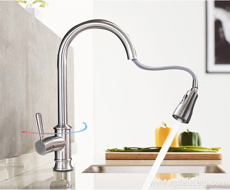 Polished Commercial Chrome Plated Kitchen Taps