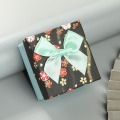Floral Multicolor butterfly Ribbon Square Gift Watch Box