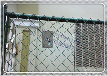 Dark Green powder coated Chain link mesh fence