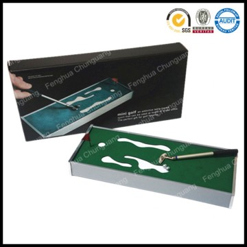 Hot sale new design popular promotional high quality aluminium desktop mini indoor golf game set for adult and kids in customize