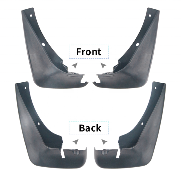 Aksesori mobil carfu flap lumpur splash guard - set fender depan dan belakang (4pcs)