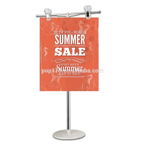 retail metal poster display stand
