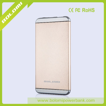 2016 best sell high quality Aluminum alloy power bank 5000mAh as perfect digital gift/ portable power bank for smartphone use.