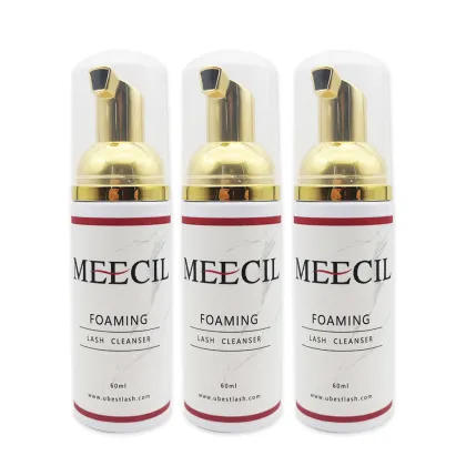 Make Your Own Lash Shampoo Kit: Cleanser Foam Pump, Eyelash Shampoo Bottles, Velvet Classic Mink