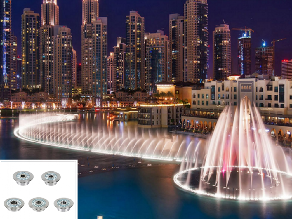 LED fountain lights for many occasions