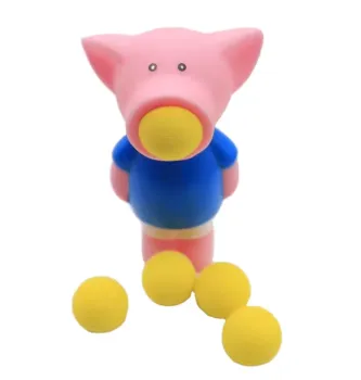 Factory Direct Cute Children's Outdoor Squeeze Ball Popper Animal Toys