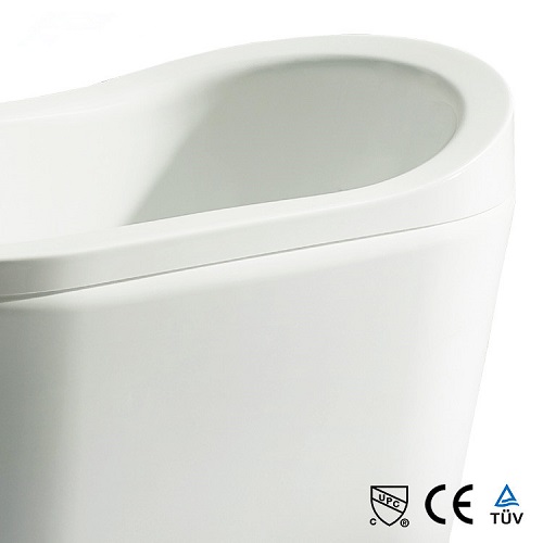 Household 1300MM Acrylic Small Freestanding Bathtub