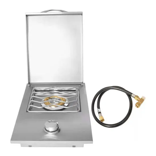 Household Portable 304 Stainless Steel Bbq Gas Grill Natural Gas Single Side Burner