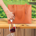 Custom fashion red wine tote bag