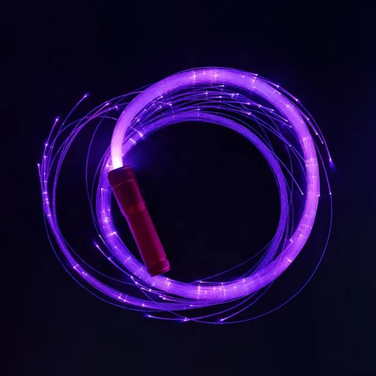 OEM Factory Gen-3 Aluminum Alloy Hot Selling LED Fiber Optic Dancing Whip for Night Clubs