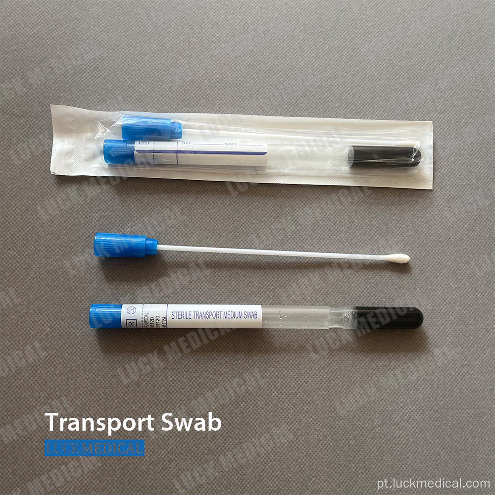 Swab de transporte com gel amies