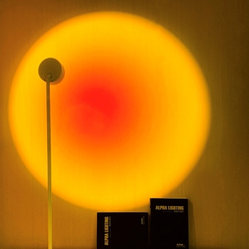 White Nordic Design Sunrise Sunset Lamp Projector