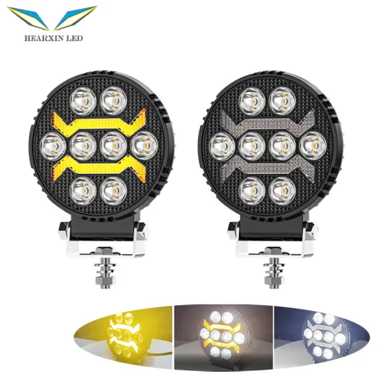 4 Inch 20W Round DRL White Yellow LED Work Light for Off-Road Vehicles