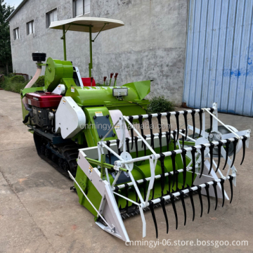 Factory-Price Crawler-Type Dry Soya Bean Combine Harvester for Sale