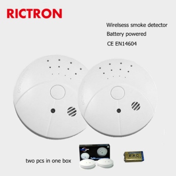 Interconnected Wireless Smoke Detector, EN14604 with 433.92MHz Radio Frequency