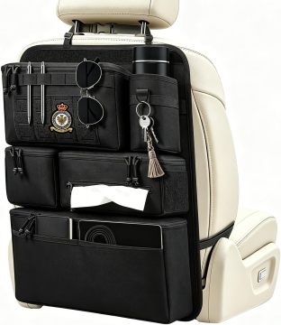 Universal Car Seat Back Organizer with 7 Storage Pockets