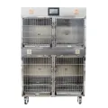 Stainless Steel Veterinary Cages for ICU Care