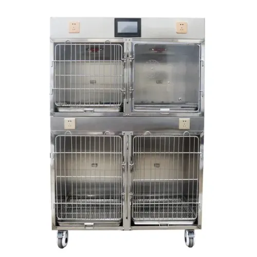 Stainless Steel Veterinary Cages for ICU Care