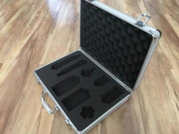 Carcasa de aluminio personalizada con inserto de espuma para herramientas