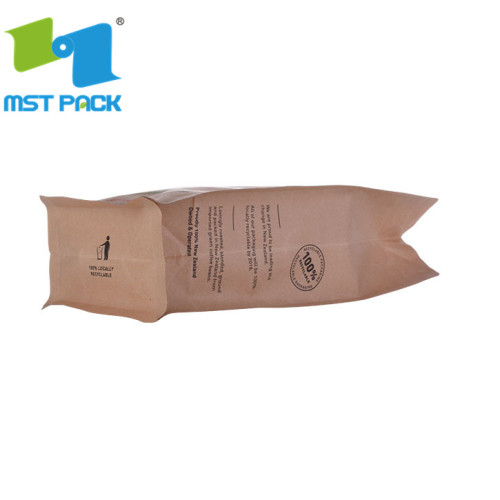 Plat Bottom Food Packag Ziplock Bag met ritssluiting