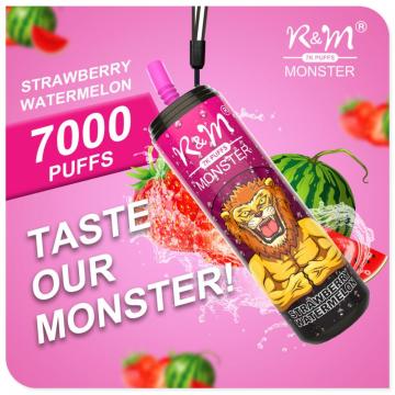 R&amp;M Monster 7000 Puffs Cigarro eletrônico descartável