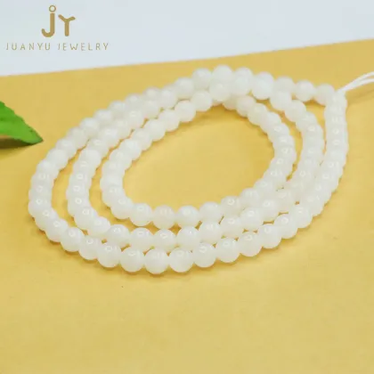 Wholesale Precious Stone Hetian Jade Loose Beads: Natural Gemstone Accessories