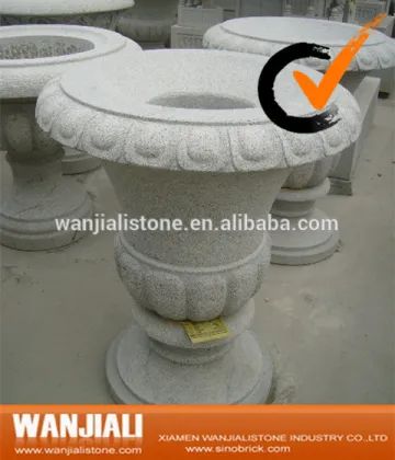 Hand Carved Natural Stone Giant Flower Pot