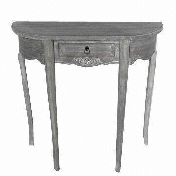 Gray do old table with eco-friendly painting