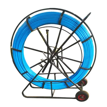 Threading machine FRP lead through pipe cable duct rodder