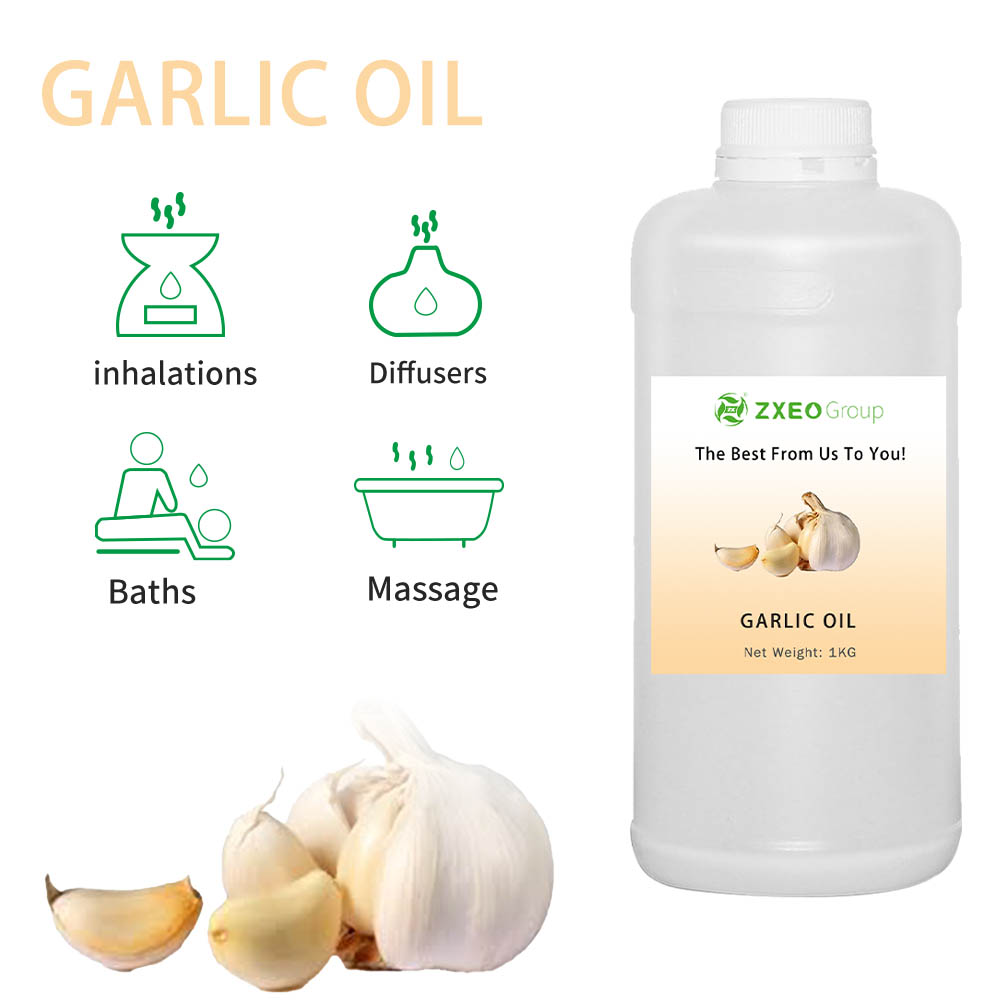 Wholesale Bulk High Quality Cosmetic Grade Aromatherapeutic Grade Food Grade Pure Natural Garlic Oil Garlic Essential Oil