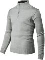 Maglione pullover zip casual da uomo