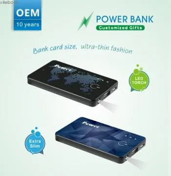 Business Gifts Portable Battery Charger 2800mAh with Torch Function