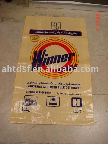 Detergent powder bags