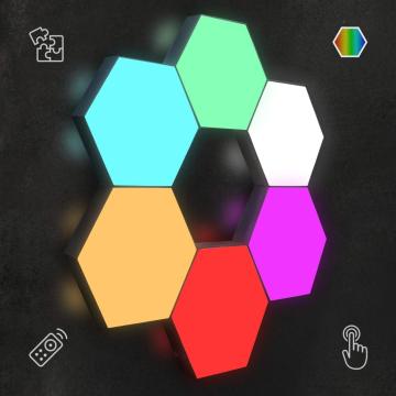 Cool Music Sync Smart RGB Hexagon LED Lights with APP & Remote Control for Home Decor