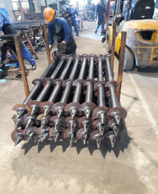 Carbon Steel Ground Screw Anchor Screw Pile Foundation