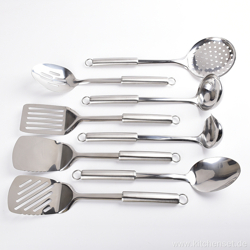 food standard stainless steel kitchen utensils with holder