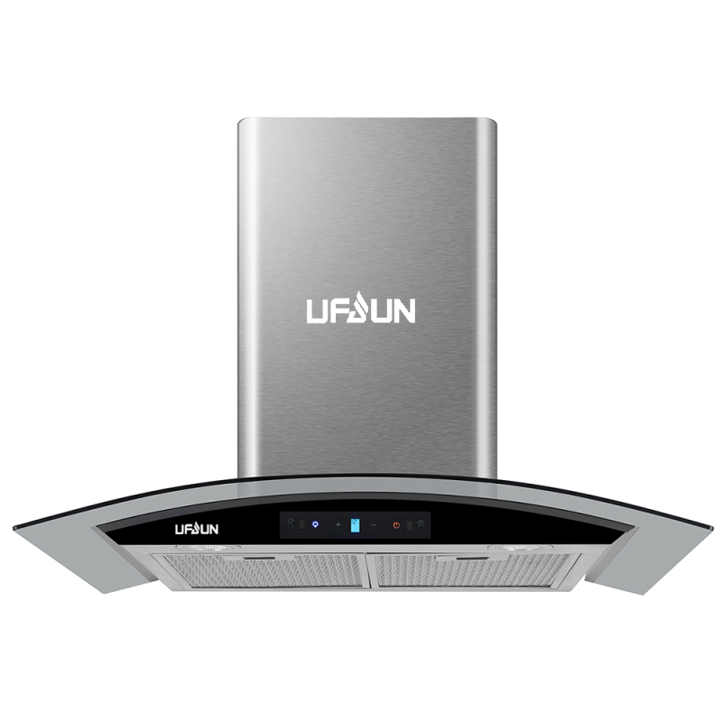 Kitchen Range Hood with Copper Motor Chinese Touch Control Wall Mounted CB CE Stainless Steel Range Hood