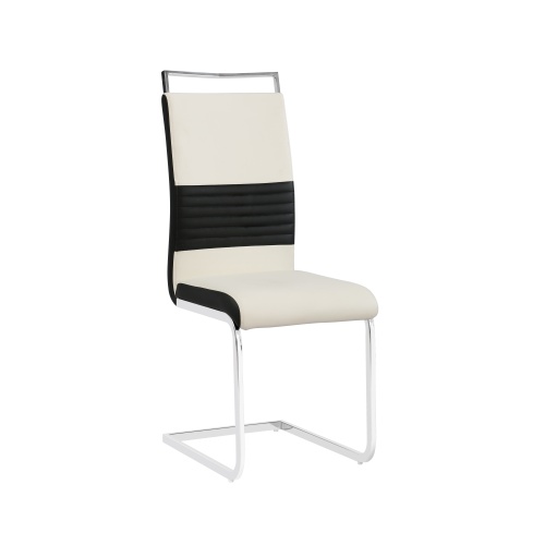 Comfort PU Silla | En blanco y negro de doble tono