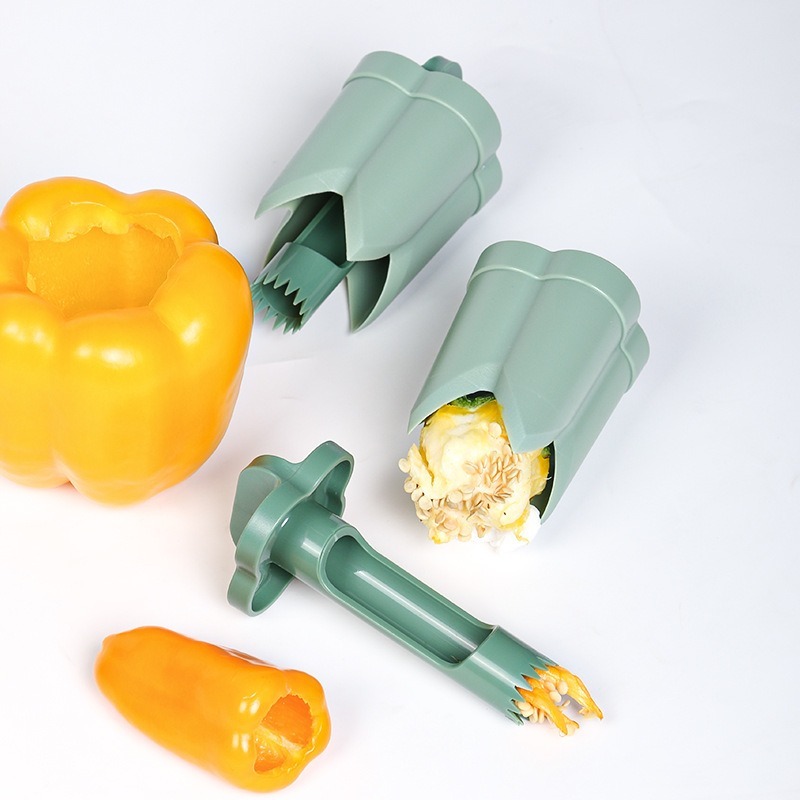 ABS Pepper Corer and Seed Remover Tool Vegetable Core Remover Kitchen Gadget