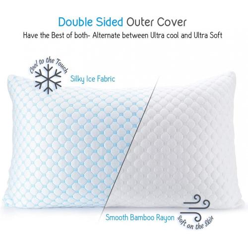 Bamboo And Ice Silk Fabric Design Bed Pillow