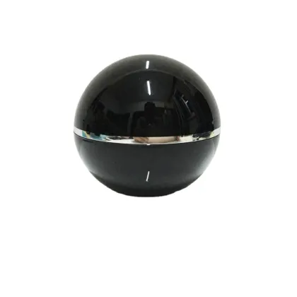 Sphere Cosmetic Plastic Cream Jar Customized Color