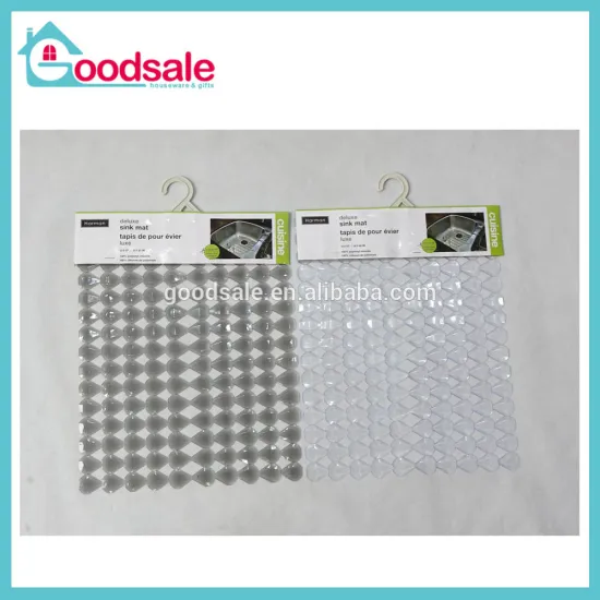 Kitchen Accessories Type and Plastic,PVC Material Food Grade Drain Kitchen PVC Sink Table Mat