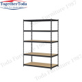 Five levels of adjustable metal shelves Shop shelf