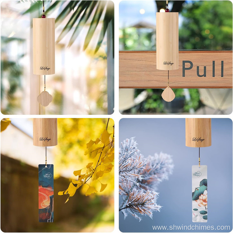 Bamboo Wind Chimes for Sound Healing and Chakra Balancing in Yoga