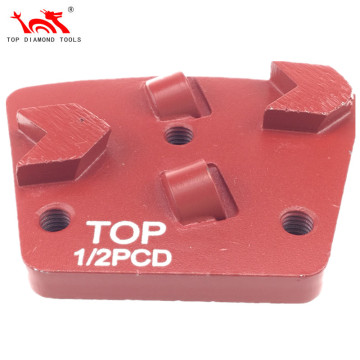 Concrete Grinding Tools: Diamond PCD Trapezoid Grinding Shoe with Arrow Segment