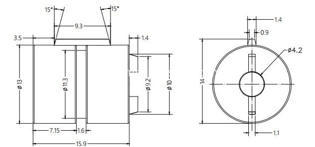 Barrel Damper  Drawing For Gift Box