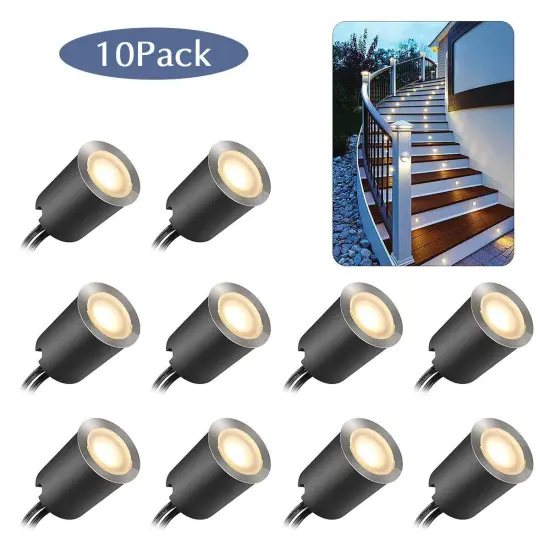 12V LED Deck Light Kits: In-Ground Outdoor Landscape Spotlights for Gardens, Yards, and Steps
