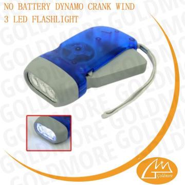 Novelty Portable Mini dynamo led flashlight