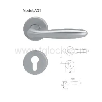 hollow lever handle door lock